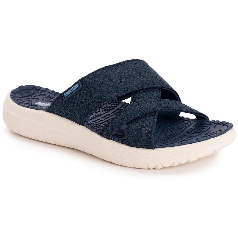 Special Offers Sassy Cross-Over Womens Strappy Criss-Cross Slide Sandals