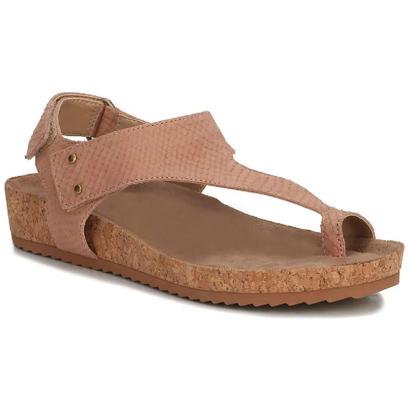 Gift Ideas Womens Leather Footbed Slingback Sandals