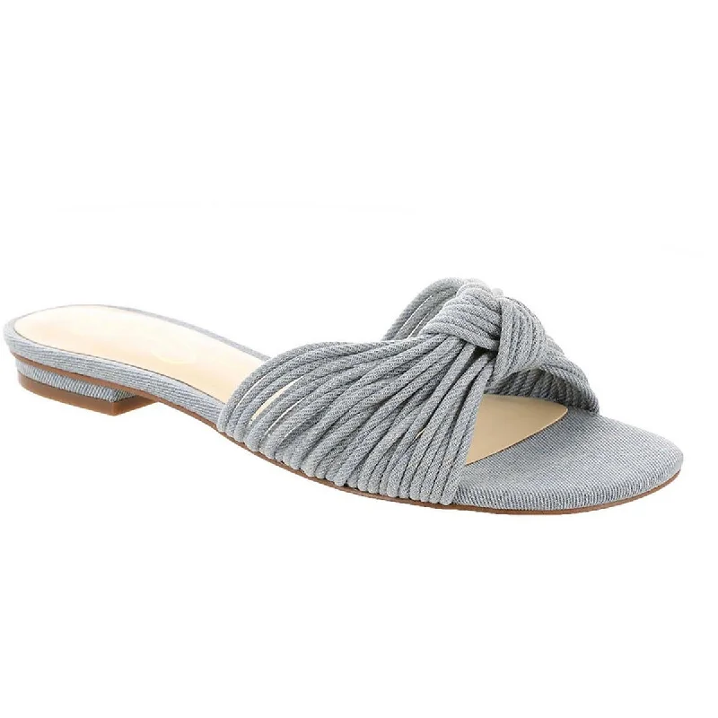Flash Sale Dydra Womens Denim Slip-On Slide Sandals