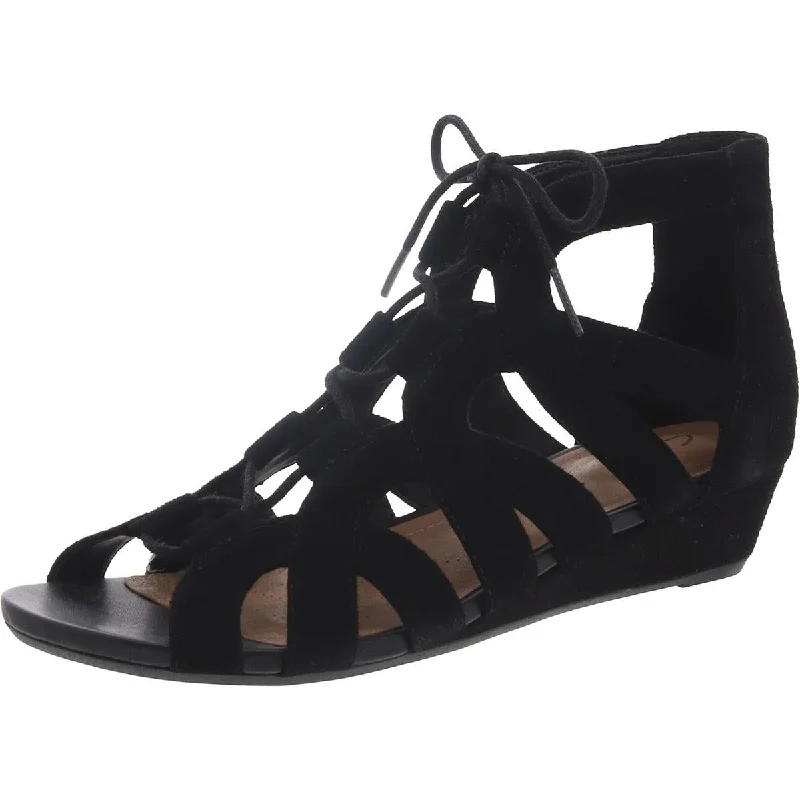 Budget Saver Parram Lux Womens Suede Tie-Up Gladiator Sandals