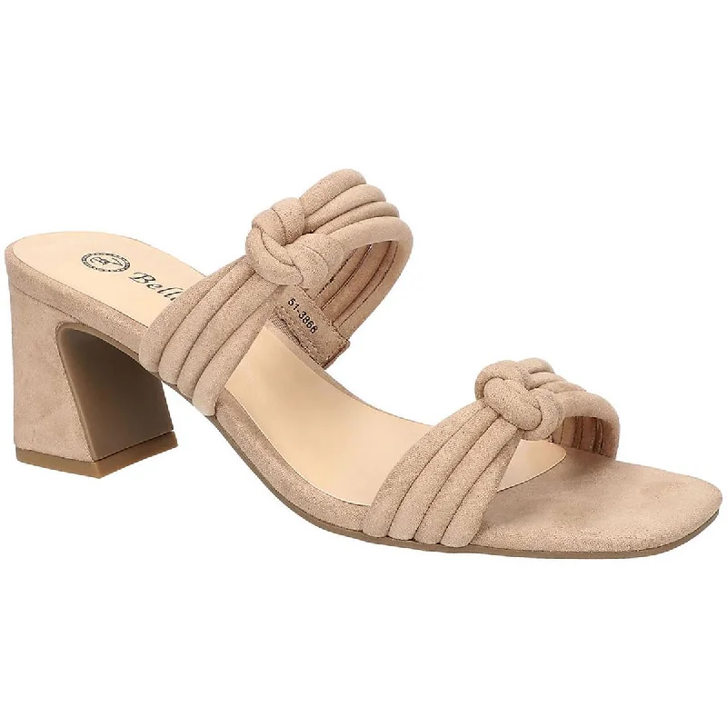 Exclusive Designer Style Deals Danville Womens Faux Suede Square Toe Block Heel