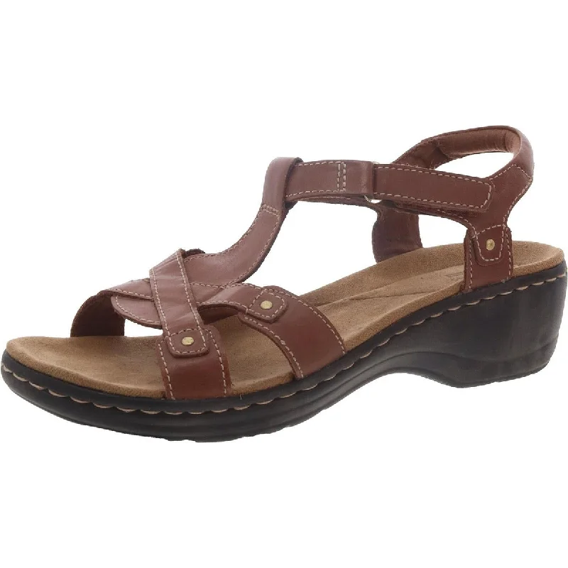 Luxury Fashion Discounts Hayla Flute Womens Leather Wedges T-Strap Sandals
