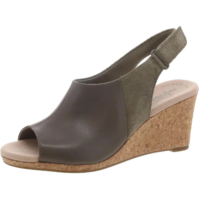 Glamorous Fashion Offers Lafley Jess Womens Open Toe Wedge Slingback Sandals