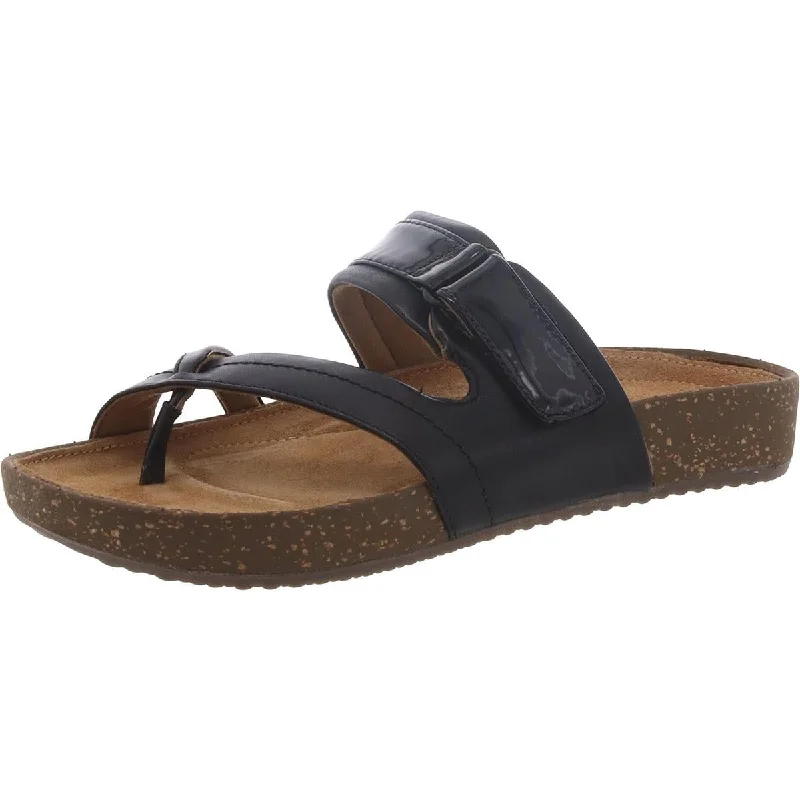 Comfortable Boots Sale Rosilla Trent Womens Leather Adjustable Slide Sandals