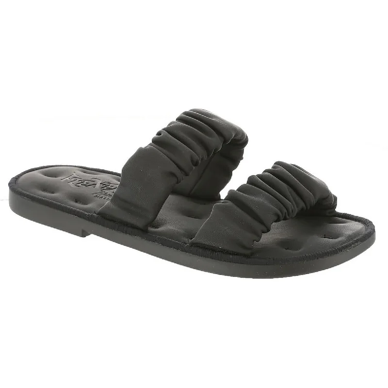 Statement Boots Offer Noodle Womens Faux Leather Slip-On Slide Sandals