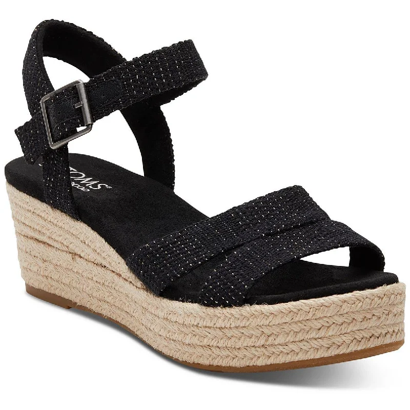 Versatile Shoes Promotion AUDREY Womens Linen Ankle strap Wedge Sandals