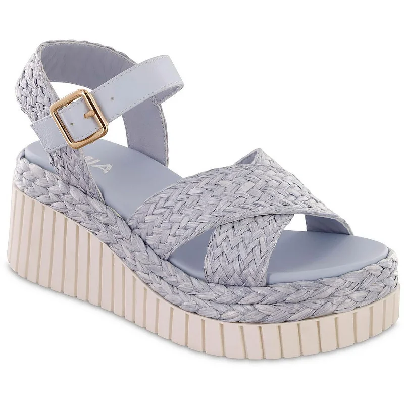Statement Footwear Discount ZAMARA Womens Woven Square toe Wedge Sandals