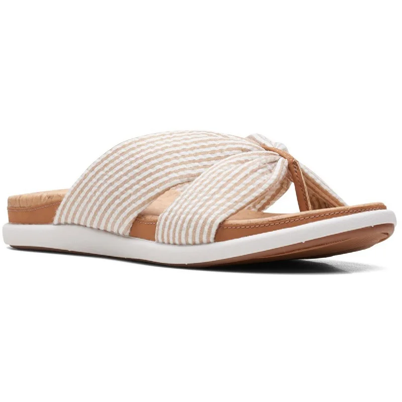 Comfortable Casual Loafers Eliza Shore Womens Man Made Slip On Slide Sandals
