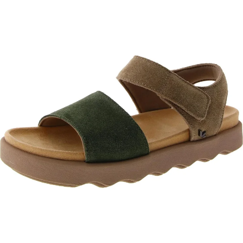 Comfortable Shoes Tayla Womens Suede Ankle Slingback Sandals