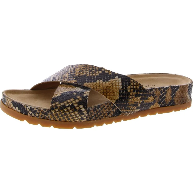Comfortable Slip-On Shoes Womens Suede Footbed Slide Sandals