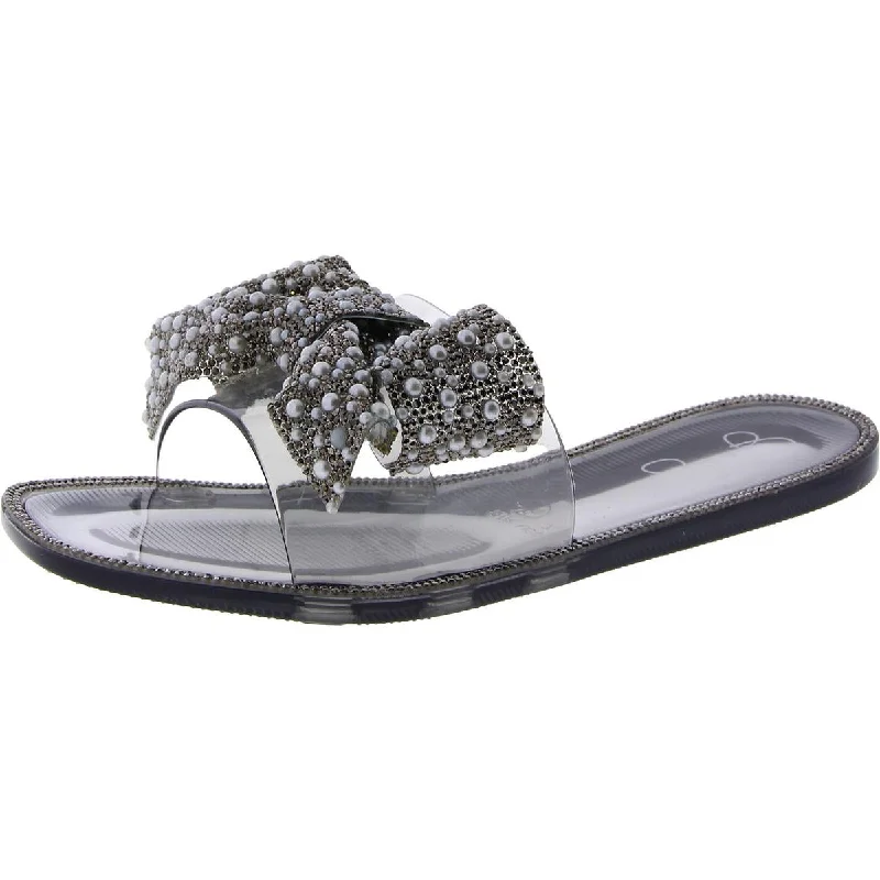 Comfortable Flats Kilenya Womens Bow Slip On Slide Sandals