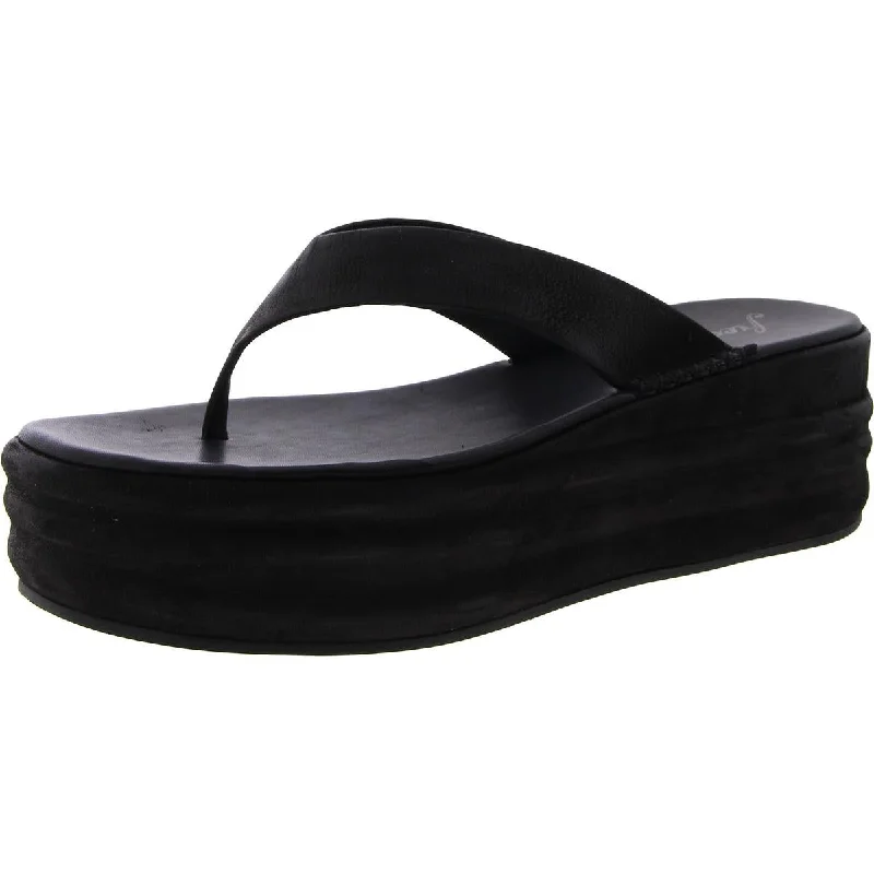 Comfortable Stretchy Shoes Haven Thong Flatform Womens Slip-on Open-toe Thong Sandals