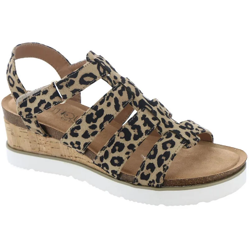 Street-Ready Casual Shoes Fantasty Womens Wedge Adjustable Wedge Sandals