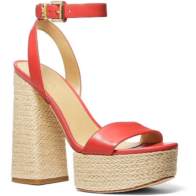 Luxury Casual Footwear Ashton Womens Leather Block Heel Platform Sandals