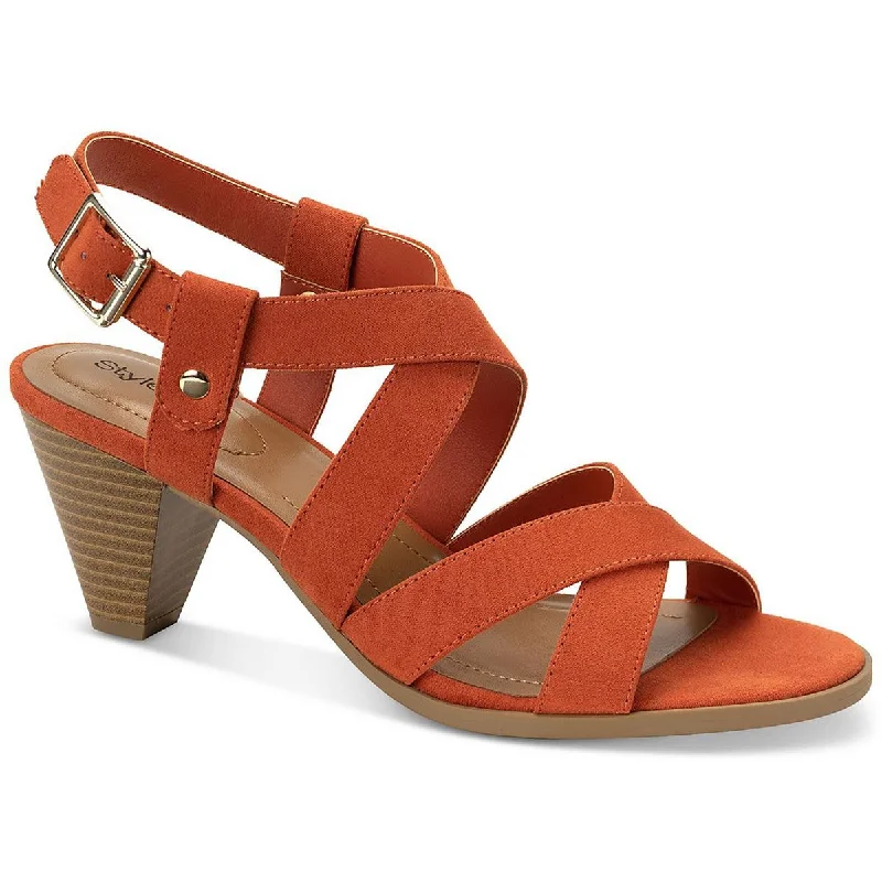 Soft Sole Casual Shoes Honniee Womens Faux Suede Criss-Cross Slingback Sandals