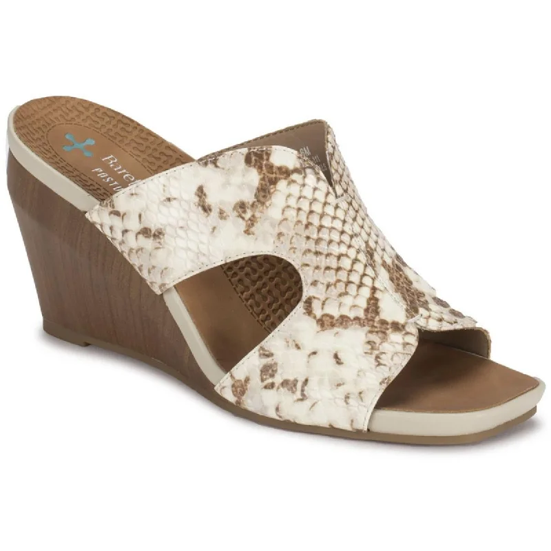 Stylish Savings Yinifer Womens Faux Leather Animal Print Wedge Sandals