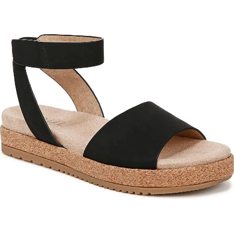 Pastel Styles Deara Womens Faux Leather Platform Ankle Strap