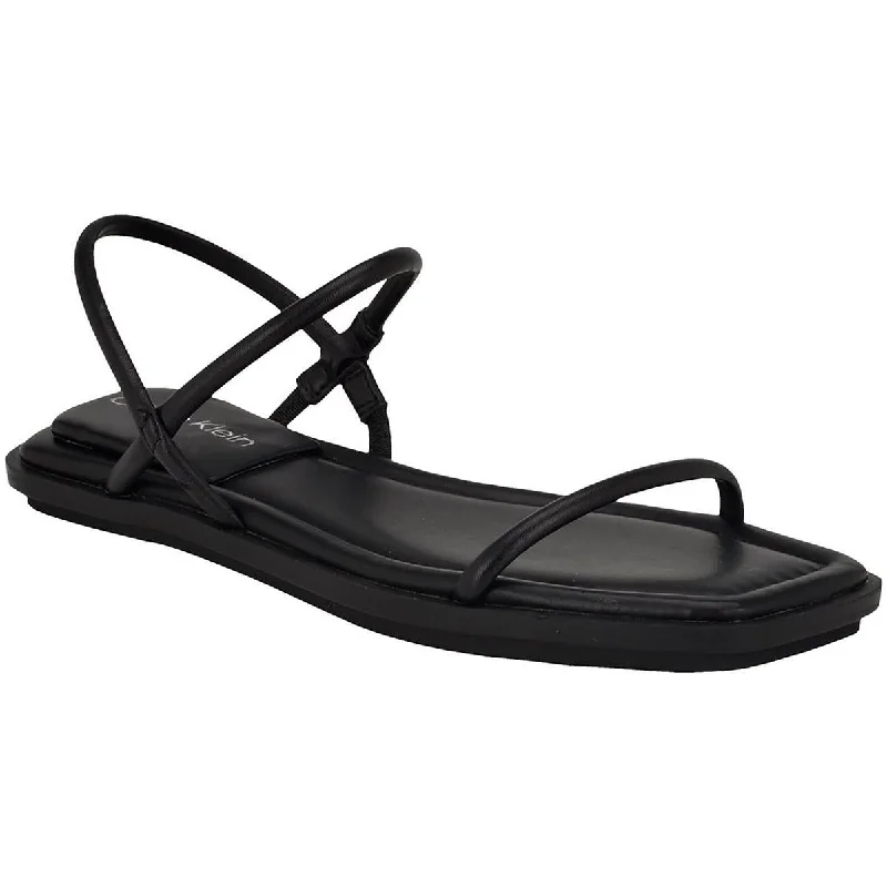 Fashion Deal Prue Womens Faux Leather Strappy Ankle Strap