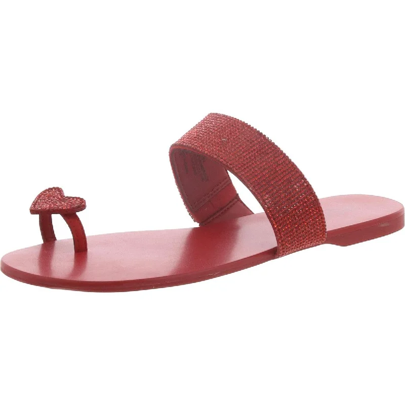 Flash Sales This Week Gavena Womens Rhinestone Flat Slide Sandals