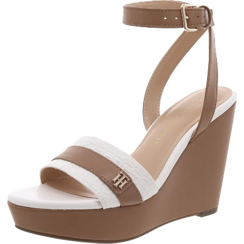 Early Bird Offer MAROE Womens Faux Leather Ankle strap Platform Sandals
