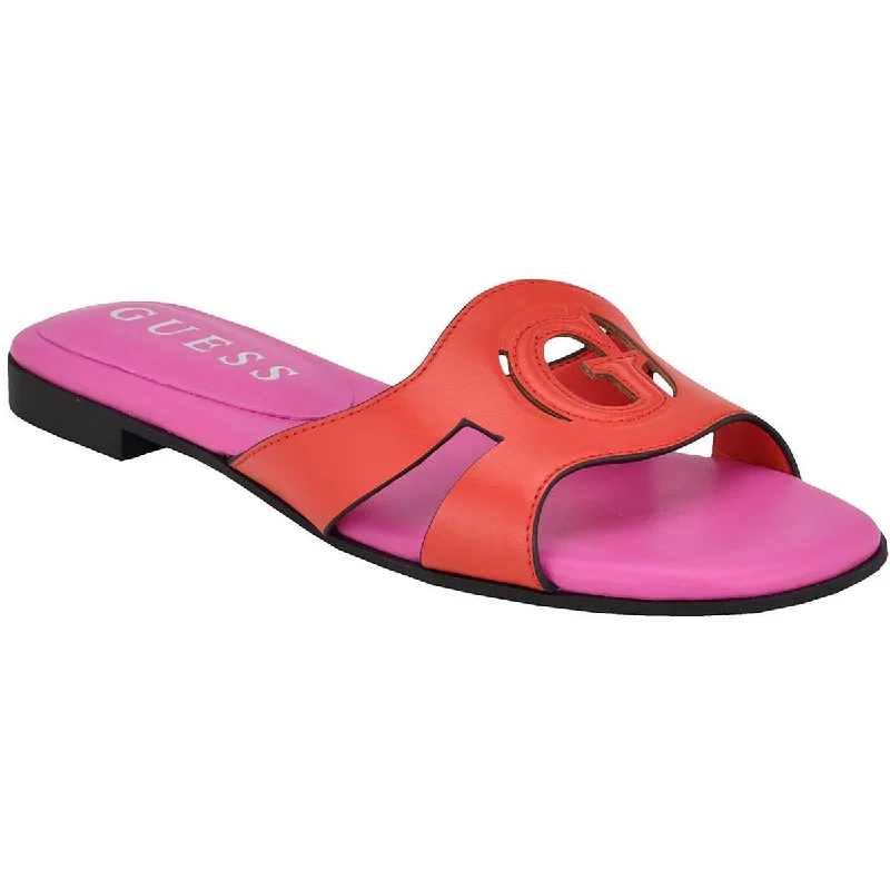 Day-To-Night Styles CIELLA Womens Faux Leather Open toe Flatform Sandals