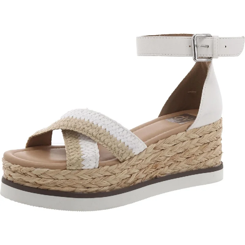 Enjoy Discount ODELL Womens Woven Ankle Strap Wedge Sandals
