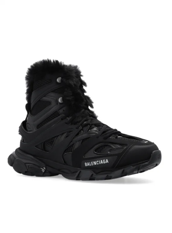 Fashion Frontiers Balenciaga Track Hike Faux Fur-Lined Sneakers 'Black'