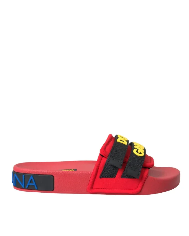 Dolce & Gabbana  Portofino Red Slides