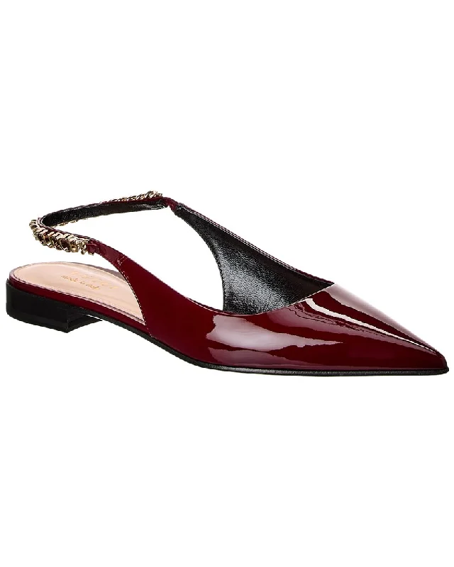 Gucci Signoria Patent Slingback Ballerina Flat