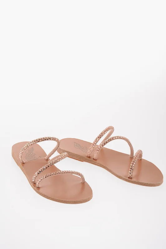 Sale Event, Prices Rock Ancient greek sandals Rhinestoned 3-Bands POLYTIMI Sandals 36 Shoes EU
