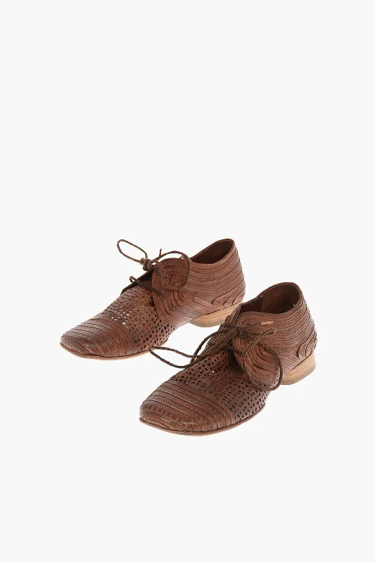 Mega Sale Ixos Perforated Leather Square Toe PASOLINI Derby shoes 35 Shoes EU