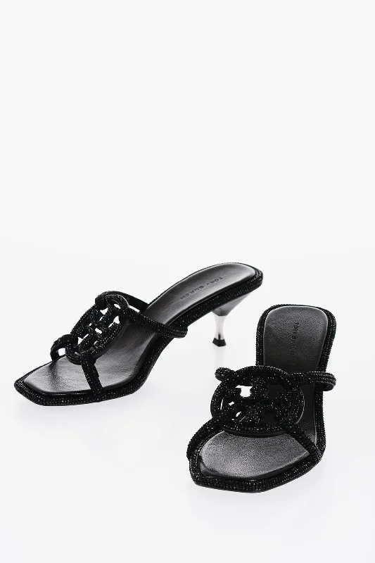 Stylish Casual Footwear Tory Burch Suede PAVE GEO BOMBE Sandals with Rhinestone 5,5cm 37 Shoes EU Stylish Casual Footwear Tory Burch Suede PAVE GEO BOMBE Sandals with Rhinestone 5,5cm 37 Shoes EU