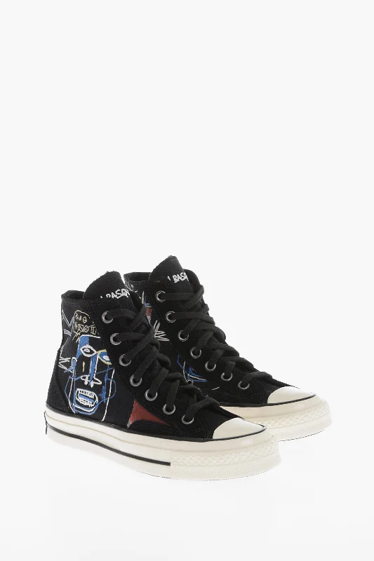 Break Fashion Norms Converse Printed BASQUIAT CHUCK 70 HI Sneakers 35 Shoes EU