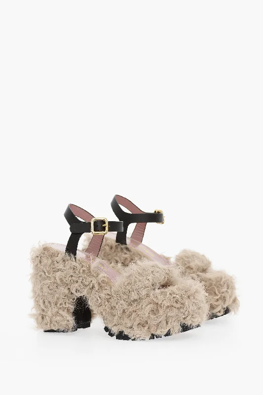 Flash Sale Or Flash Sales Haus Of Honey Shearling Chunky Sole Sandals Heel 14 cm 38 Shoes EU Flash Sale Or Flash Sales Haus Of Honey Shearling Chunky Sole Sandals Heel 14 cm 38 Shoes EU