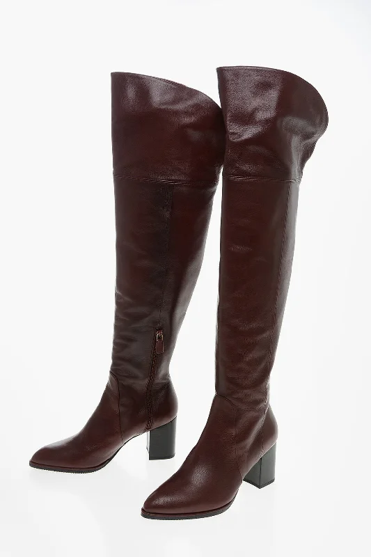 Fashion-Forward Women's Shoes Stuart Weitzman Squared Heel RAYLENE Over the Knee Leather Boots 7cm 35 Shoes EU Fashion-Forward Women's Shoes Stuart Weitzman Squared Heel RAYLENE Over the Knee Leather Boots 7cm 35 Shoes EU