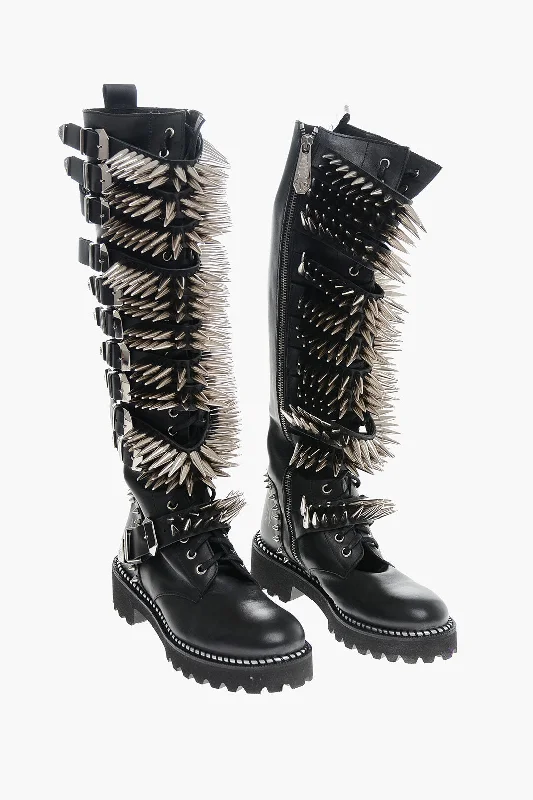 Trendy Footwear Sale Philipp Plein Leather Lace-up Boots with All-Over Studs 4.5cm 37 Shoes EU Trendy Footwear Sale Philipp Plein Leather Lace-up Boots with All-Over Studs 4.5cm 37 Shoes EU