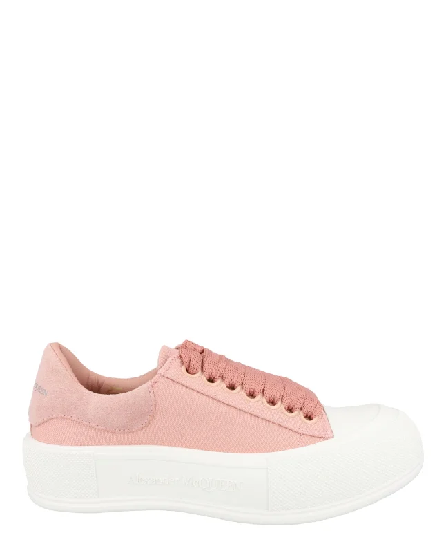 Chic & Modern Sales Alexander McQueen Womens Deck Lace-Up Sneaker