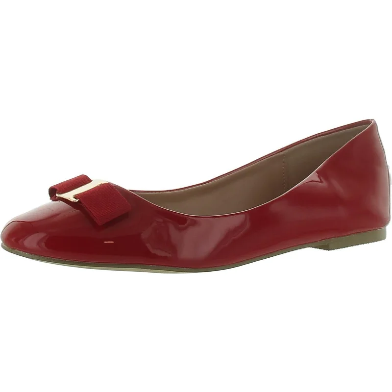 Womens Patent Slip On Ballet Flats