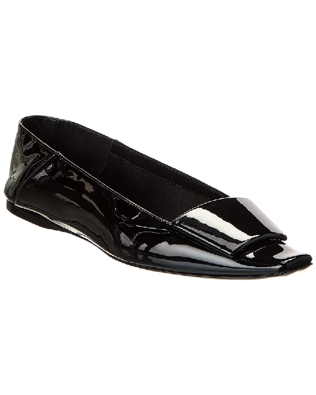 Saint Laurent Poppy Patent Ballerina Flat