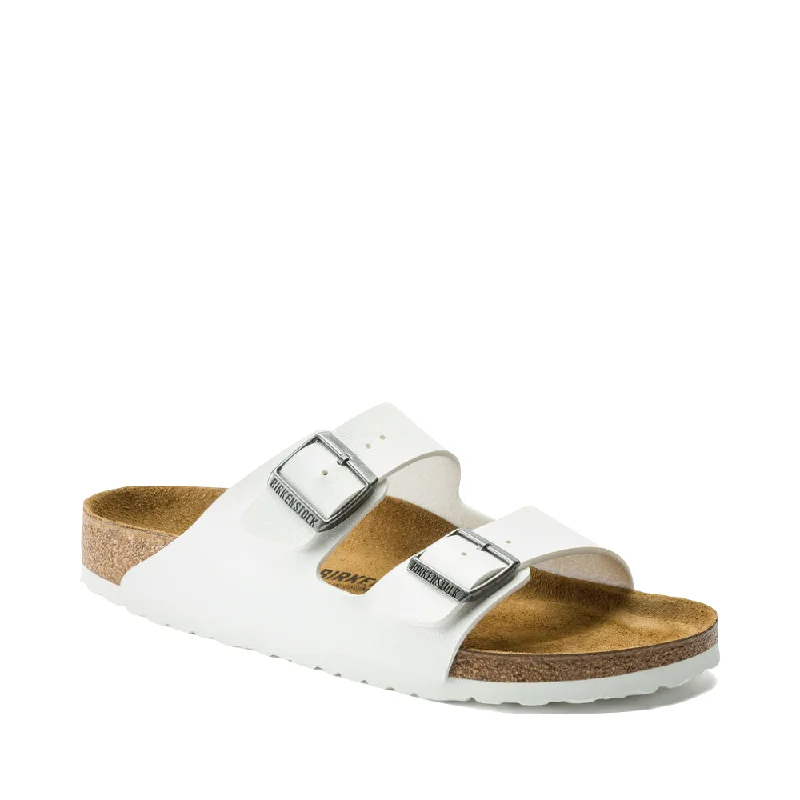 Fashion Forward Birkenstock Arizona Birko-Flor Sandal in White
