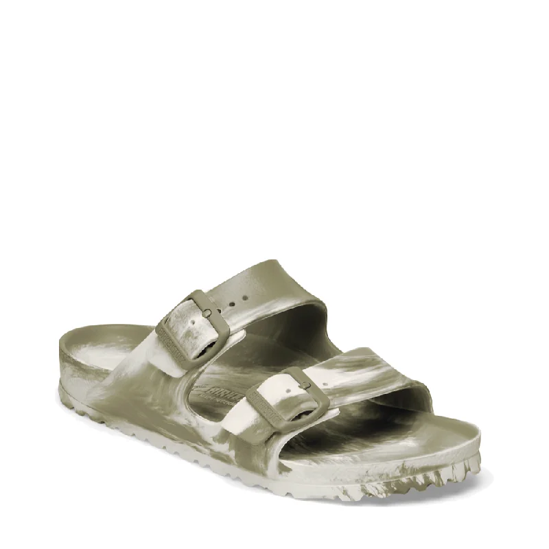 Holiday Attire Sale Birkenstock Women's Arizona EVA Multi Sandal in Khaki/Eggshell