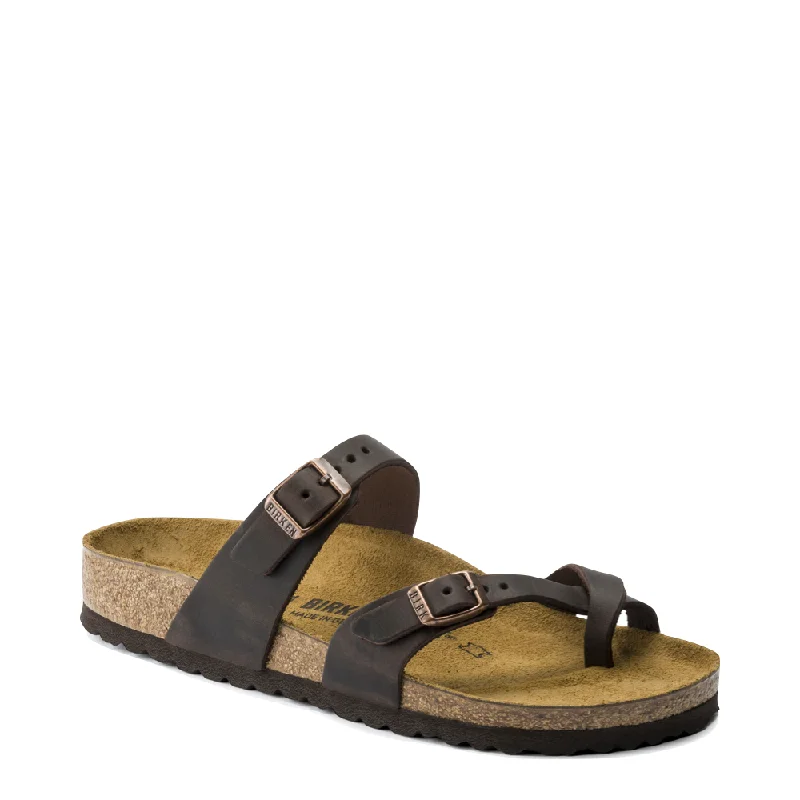 Contemporary Chic Promotions Birkenstock Women's Mayari Leather Toe Loop Sandal in Habana Brown Contemporary Chic Promotions Birkenstock Women's Mayari Leather Toe Loop Sandal in Habana Brown