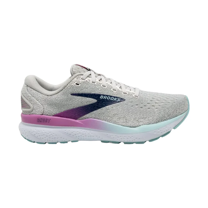 Ultra-Light Footwear Sale Brooks Women's Ghost 16 Road Running Shoes - White/Grey/Estate Blue Ultra-Light Footwear Sale Brooks Women's Ghost 16 Road Running Shoes - White/Grey/Estate Blue