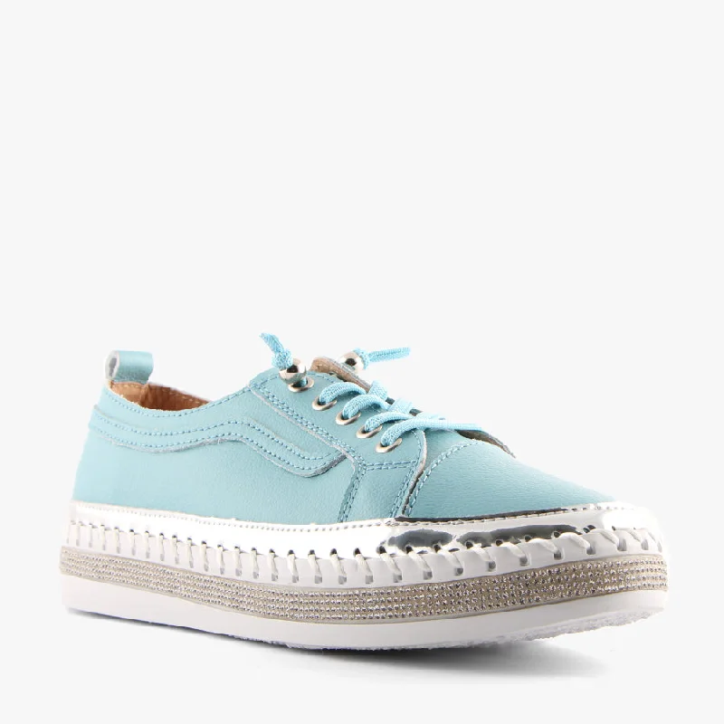 Luxury Casual Footwear CHEERY AQUA
