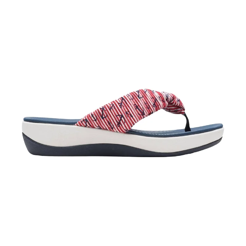 Fashionista Favorites Clarks Women's Arla Glison Sandal - Red/White/Blue