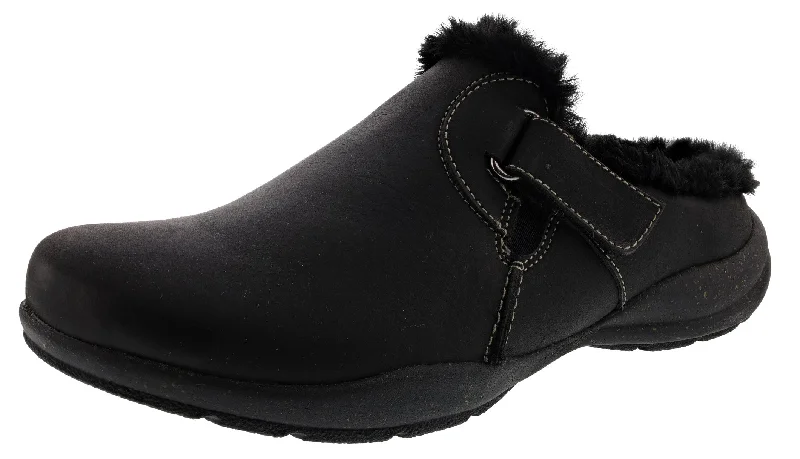 Chic And Edgy Clarks Women's Slip On Roseville Lined Winter Clogs