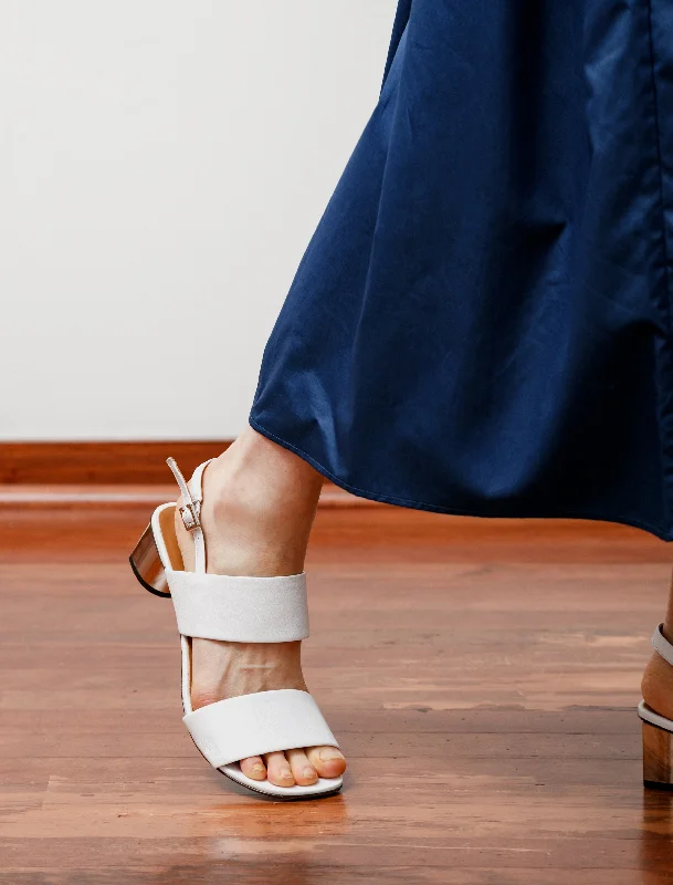Minimalist Fashion Sale Leonie Double Strap Sandal White