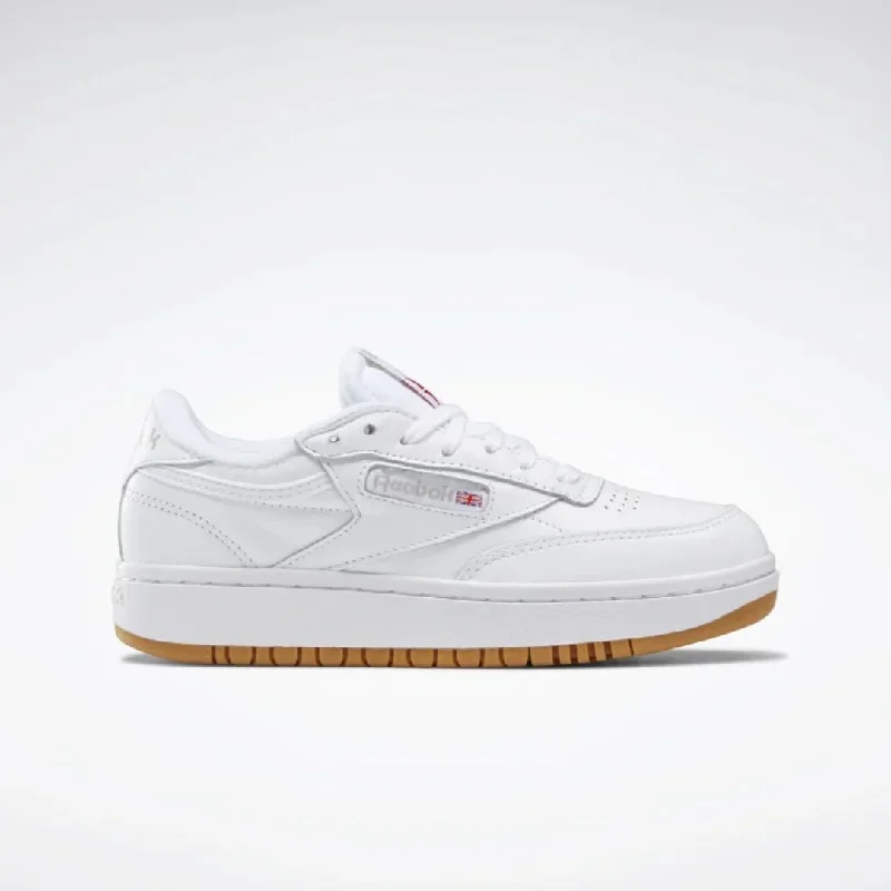 Catch Every Fashion Trend Club C Double Shoes (White + Reebok Rubber Gum-07 + White) Catch Every Fashion Trend Club C Double Shoes (White + Reebok Rubber Gum-07 + White)