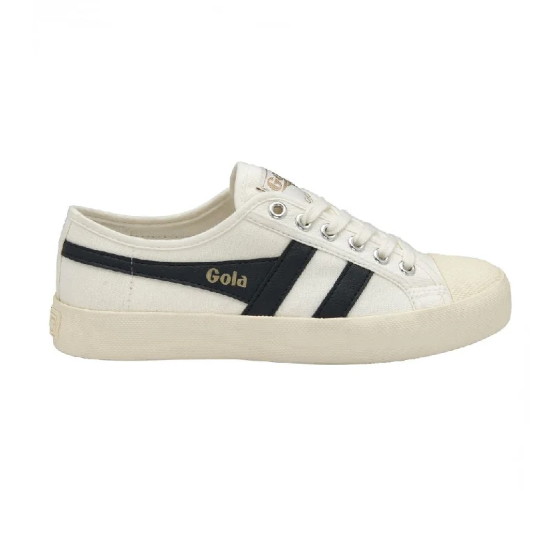 Sleek Dress Shoes Deal Coaster Sneaker (Off White + Navy)