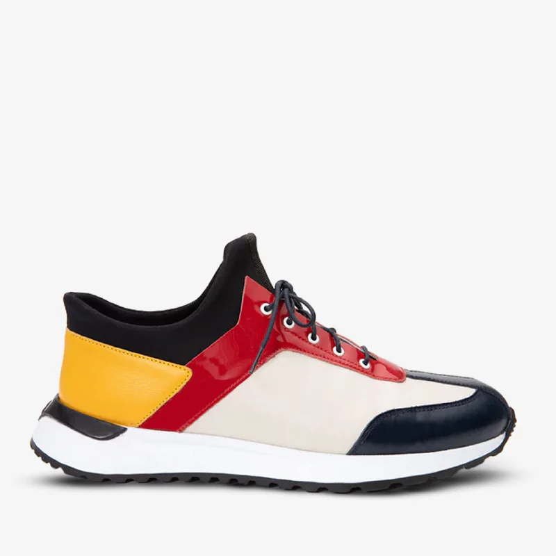 Lightweight Shoes The Crapo Multicolor Leather Women Sneaker